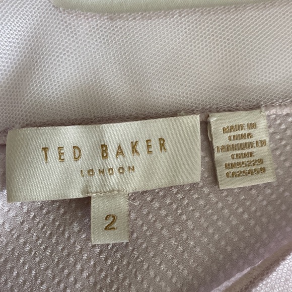 Ted Baker London Lilyane mesh trim cami top in softest pink - Picture 7 of 14